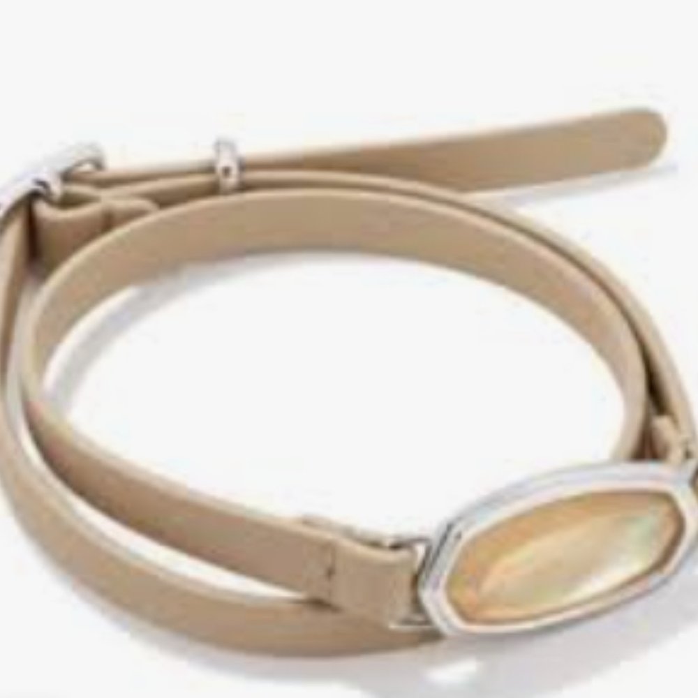 NWOT KENDRA SCOTT Dani Wrap Bracelet in Silver Golden/Abalone